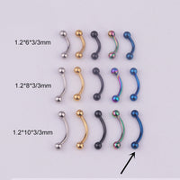 316L Medical Stainless Steel Spherical Eyebrow Nail Eyebrow Ring