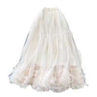 Fairy-like Tulle Skirt In A Soft Niche Winter Style