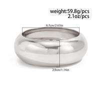 Fashionable Minimalist Acrylic Transparent Wide Bracelet For Women