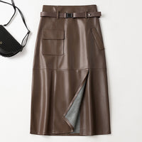 Women's High Waist Slimming Hip Skirt Mid-length