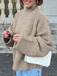 European And American Leisure Wool Long-sleeved Coat