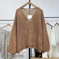 Loose Spring And Summer Sun Protection Casual Thin Mom Top Mesh