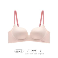 Breasts Lady's Push Up Large Wireless Anti-sagging Traceless Ventilation Bra