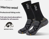 Mens And Womens Tall Wool Hiking And Running Socks