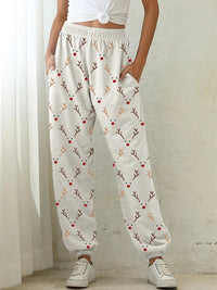 Animal-themed Digital-print High-waisted Harem Pants