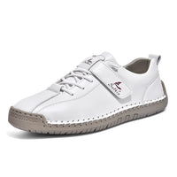 Large-size Mens Short Boots With Hand-stitched Detailing