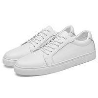 Men's Fashion Solid Color Leather Sneakers