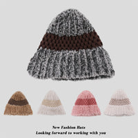 Women's Versatile Knitted Ear Warm Pullover Hat
