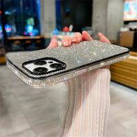 Gradient Edge Diamond Phone Case Starry Sky Rhinestone