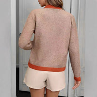 Women's Single-breasted Slimming Sweater Top
