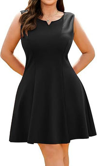 Women's Plus-size Elegant Sleeveless Dress