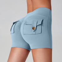 Sports Fitness Workwear Pocket Training Peach Quick-dry Butt-lifting Yoga Pants