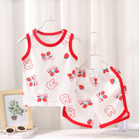Casual New Children's Vest Suit Summer Cotton