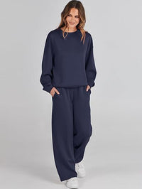 Men's And Women's Hoodie And Straight-leg Pants Set