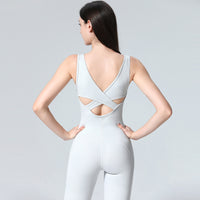 Women's All-in-one Mesh Stitching Dance Jumpsuit