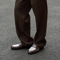 New Stylish All-match Mens Slip-on Casual Leather Shoes