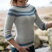 New Hot Sale Round Neck Multicolor Loose Fashion Pullover Sweater