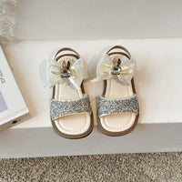 Girls' Summer New Bow Princess Sandals Soft Bottom