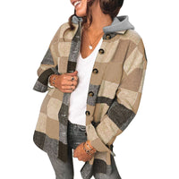 Women's Winter Pure Cotton Plaid Jacket