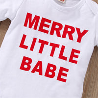 Infant Baby Girl Infant Letter Long-sleeve Suit