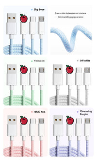 Three-in-one Data Cable 6A Multifunctional Fast Charge Line