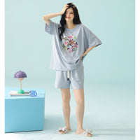 Women's High-end Pure Cotton Loungewear Set Suitable For Both Home And Outside