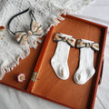 Spanish Ins Baby National Wind Full Moon One Year Old Newborn With Gift Bow Hair Hoop Socks Set