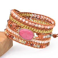 A 5 Layer Hand Woven Bohemian Style Bracelet