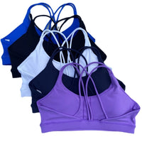 Solid Color Nude Feel High Strength Workout Bra Outdoor