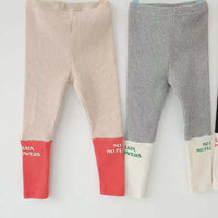 Simple Baby Children's Stitching Letter Leggings
