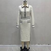 European And American French-inspired Chic Autumnal Long Shirt Dress For The Fashion-forward