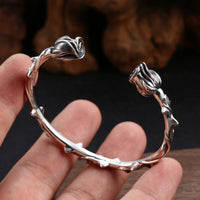 S925 Sterling Silver Bracelet Men's And Women's Rose Bracelet