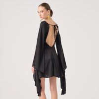 Elegant Waist-Cinching Lace-Up Backless Dress For Women