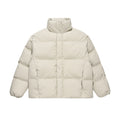 Men's Solid Color Plaid Cotton Coat