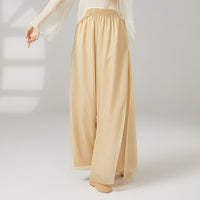 Womens Loose-fit Chiffon Pants For Classical Dance, Chinese-style