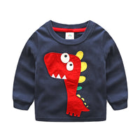 Men's Treasure Long Sleeve Stitching Cotton Bottoming Shirt