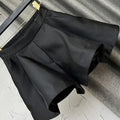 Loose Slim High Waist Suit Shorts