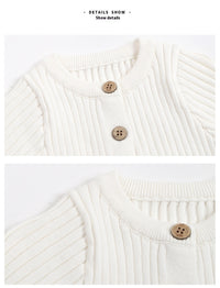 Rompers Knitted Long Sleeved Coat