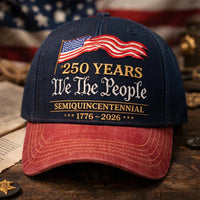 250th Anniversary Baseball Cap 3D Printed Snapback Hat