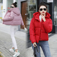 Hooded Loose Down Padded Bread-Style Coat For Petite Figures