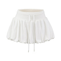 High Waist Bubble Bud Skirt