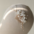 Ceramic Flower Hair Comb Bride Simplicity