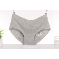 Breathable Mid Waist Solid Color Cotton Physiological Pants