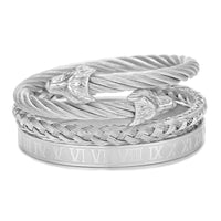Titanium Steel Bracelet Suit Punk Creative Personality Roman