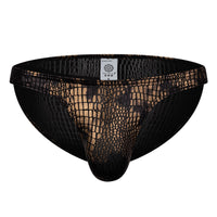 Men's Snake Print Low Waist Narrow Side Triangle Pants