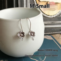 Homemade Sterling Silver Earrings Eardrop Silver Accessories Silver Ear Hook