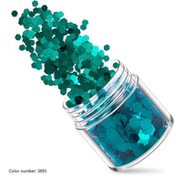 Green Manicure Set 12 Colors Mixed Nail Sequins Glitter Powder Gradient Laser Powder