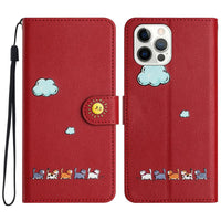 Fashion Cartoon Painted Cover Flip Card Holder