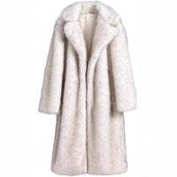 Extended Women's Clothing Imitation Fox Fur Warm Winter Coat