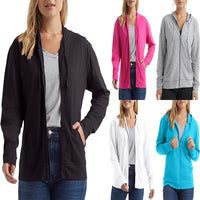 Sports Top Pullover Solid Color Hoodie